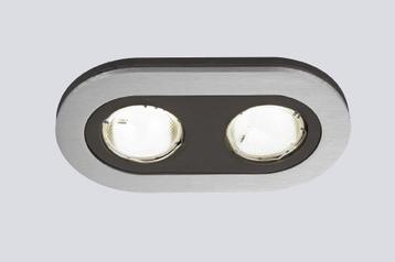 Massive inbouwspots met Philips ecopower. 3 stuks ovaal beschikbaar voor biedingen