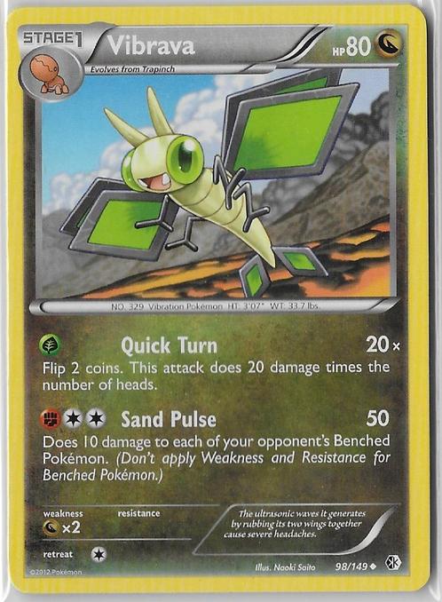 Boundaries Crossed,  Vibrava [uncommon] 98/149, Hobby en Vrije tijd, Verzamelkaartspellen | Pokémon, Nieuw, Losse kaart, Verzenden