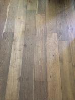 Mooi doorleefde dubbelgerookte eikenhouten vloer, Gebruikt, 10 m² of meer, 10 tot 30 cm, Hout
