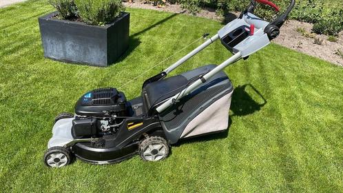 Motor Grasmaaier met aandrijving, Tuin en Terras, Grasmaaiers, Gebruikt, Benzine-grasmaaier, 50 cm of meer, Cirkelmaaier, Opvangbak