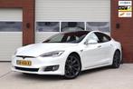 Tesla Model S 75D AWD 21inch - Panoramadak - Luchtvering - A, Lichtsensor, Gebruikt, Zwart, Wit