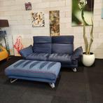 Bank | xooon | 180x90 | Bankstel | Hocker | Suede | Design, Stof, Gebruikt, 150 tot 200 cm, Tweepersoons