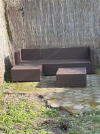 Loungebank zonder kussens, Tuin en Terras, Tuinsets en Loungesets, Ophalen, Gebruikt, Rotan, Bank