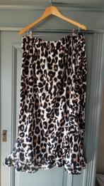 Only Carmakoma lange overslagrok met roezel, maat 50, Verzenden, Zwart, Maat 46/48 (XL) of groter, Zo goed als nieuw
