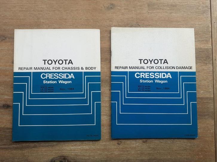 2 Originele WERKPLAATSHANDBOEKEN voor TOYOTA CRESSIDA WAGON, Auto diversen, Handleidingen en Instructieboekjes, Verzenden