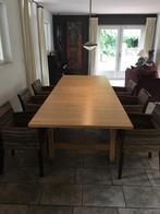 Lange (verlengbare)272cm tafel, Ikea Norden ev met 6 stoelen, Huis en Inrichting, Tafels | Eettafels, 200 cm of meer, 200 cm of meer