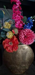 Light&Living vaas Skeld goud slangenprint compl.+Silk-ka ., Kunststof, Overige kleuren, Ophalen of Verzenden, Zo goed als nieuw