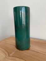 Vintage vaasje groen, Ophalen, Gebruikt, Glas, Minder dan 50 cm