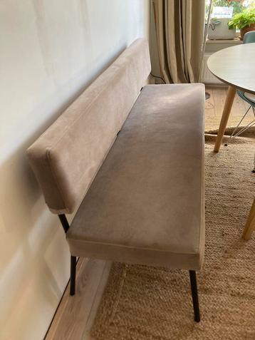 Eetkamerbank Taupe Velvet beschikbaar voor biedingen