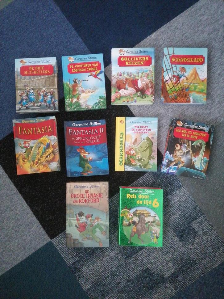 Geronimo Stilton Boeken Collectie (10 stuks), Boeken, Kinderboeken | Jeugd | onder 10 jaar, Gelezen, Fictie algemeen, Ophalen of Verzenden