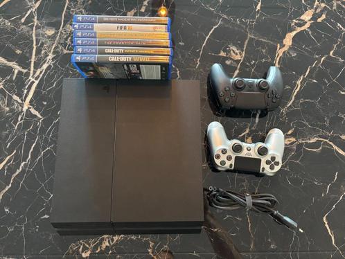 PlayStation 4 + DuelSense en DuelShock controllers + 6 games, Spelcomputers en Games, Spelcomputers | Sony PlayStation 4, Gebruikt