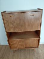 vintage houten secretaire uit de jaren 60, Ophalen, Gebruikt