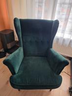 STRANDMON
Fauteuil en voetenbank, Djuparp donkergroen, Huis en Inrichting, Fauteuils, Ophalen, Zo goed als nieuw
