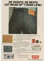 Retro reclame 1978 Levi's jeans met het rode lipje, Verzamelen, Verzenden, Overige typen