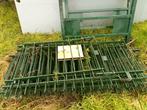 Hekwerk metaal geplastificeerd, Ophalen, Met poort, Gebruikt, Spijlenhekwerk
