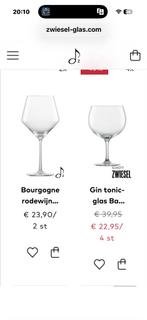 6 Schott Zwiesel Gin Tonic Glazen, Verzamelen, Glas en Borrelglaasjes, Ophalen of Verzenden, Gebruikt, Overige typen