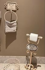 Vintage Crème Badkamer Set of wc set, Ophalen of Verzenden, Gebruikt, Beige, Overige typen