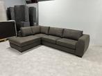 Nieuw GRATIS LEVERING antraciet microleren hoekbank 310x215, Ophalen of Verzenden, Nieuw, 150 cm of meer, Vierpersoons of meer