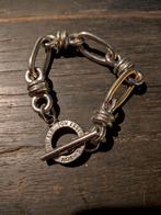 Mooie grove armband van TOV, Sieraden, Tassen en Uiterlijk, Ophalen of Verzenden, Zo goed als nieuw, Zilver
