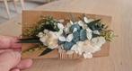 Boho Haarspeld Eucalyptus Hortensia - Bruiloft, Ophalen of Verzenden, Zo goed als nieuw, Wit, Accessoires