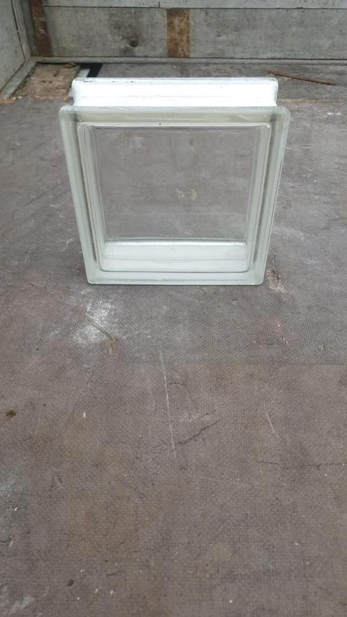 Glazen bouwstenen - 125 stuks, Doe-het-zelf en Verbouw, Glas en Ramen, Zo goed als nieuw, Overige typen, Minder dan 80 cm, Minder dan 80 cm
