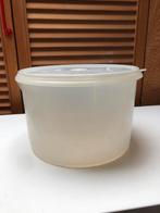 Ronde TUPPERWARE VOORRAAD EMMER met DEKSEL/ doors 23 cm, Ophalen of Verzenden, Gebruikt, Schaal
