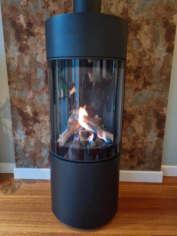 Dru Passo Eco Wave vrijstaande gas haard - zgan, Huis en Inrichting, Kachels, Zo goed als nieuw, Vrijstaand, Gaskachel, Gas, Ophalen