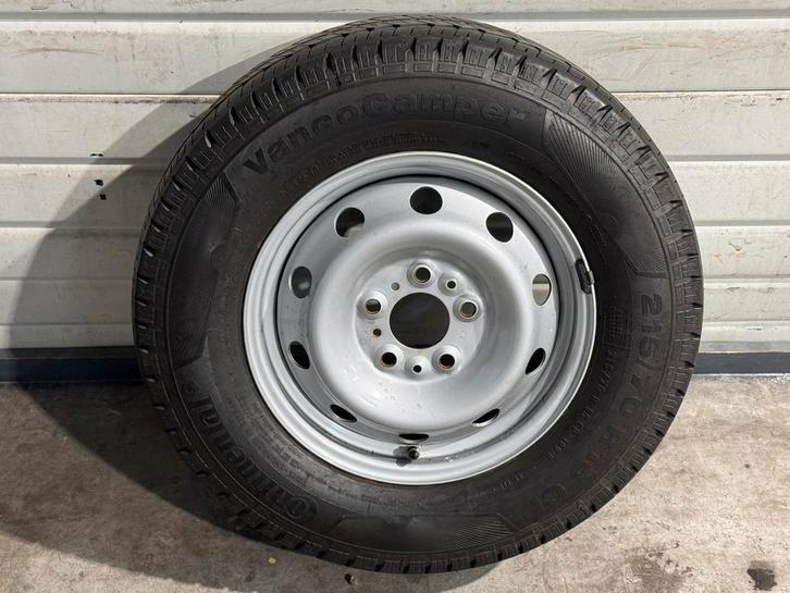 RESERVEWIEL Camper- 5X118, 215/70/15 Ducato- Jumper- Boxer, Caravans en Kamperen, Camper-accessoires, Zo goed als nieuw, Ophalen of Verzenden