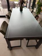 Eettafel verlengbaar met 6 stoelen, Ophalen, Rechthoekig, 200 cm of meer, 50 tot 100 cm