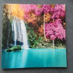Schilderij met waterval en kleurrijke bomen, Ophalen of Verzenden, Zo goed als nieuw