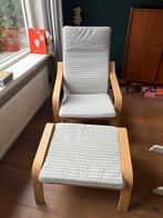 Ikea Poang Stoel met Voetenbank, Huis en Inrichting, Fauteuils, Ophalen, Gebruikt, 75 tot 100 cm, 50 tot 75 cm