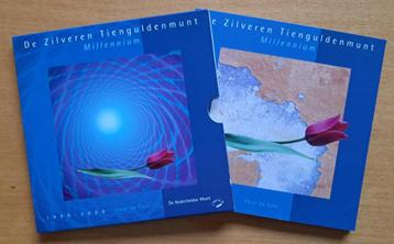 Zilveren 10 gulden 1999-2000 FDC beschikbaar voor biedingen