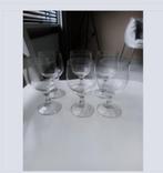 6 vintage kristal bohemia borrel/glazen op geslepen voet, Verzamelen, Glas en Borrelglaasjes, Ophalen of Verzenden, Zo goed als nieuw
