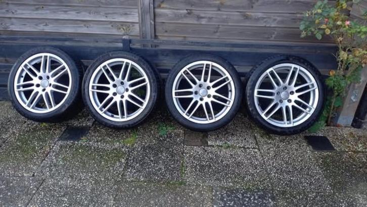 Audi RS4 Velgen 18inch 5x112, Auto-onderdelen, Banden en Velgen, Velg(en), All Season, 18 inch, 245 mm, Bestelwagen, Gebruikt