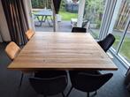 Massief eikenhouten eettafel, Huis en Inrichting, Tafels | Eettafels, Ophalen, 150 tot 200 cm, Eikenhout, Zo goed als nieuw