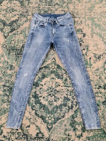 G-star raw midge zip mid skinny W27 L30 WMN Tulsi2730 Blauw
 beschikbaar voor biedingen