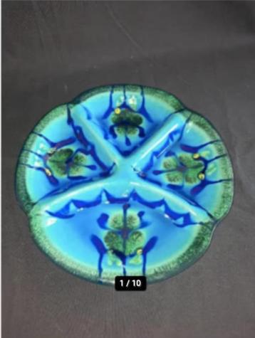 Vintage Flora Gouda divided Plate 1261 Holland - 15 beschikbaar voor biedingen