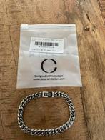 Cuban link armband 8 mm silver 22cm, Ophalen of Verzenden, Nieuw, Zilver, Staal