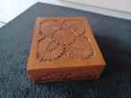 Houten vintage doosje/ houtsnijwerk Indonesië  J 60, Minder dan 50 cm, Gebruikt, Minder dan 50 cm, Ophalen of Verzenden
