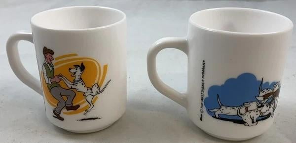Disney 101 Dalmatiërs Mokken Set Melkglas Vintage Arcopal, Coolsingel 104, 3011 AG Rotterdam, Netherlands, Verzenden, Overige figuren