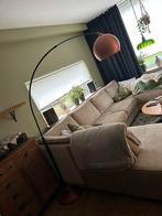 Staande koperen booglamp, Ophalen, Zo goed als nieuw, 150 tot 200 cm