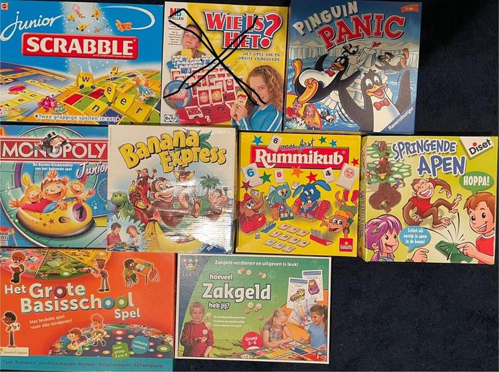 Diverse gezelschapsspellen, Hobby en Vrije tijd, Gezelschapsspellen | Bordspellen, Zo goed als nieuw, Ophalen of Verzenden