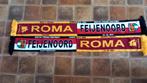 Feyenoord - Roma sjaal feb 2024, Verzamelen, Sportartikelen en Voetbal, Verzenden, Nieuw, Feyenoord, Vaantje of Sjaal