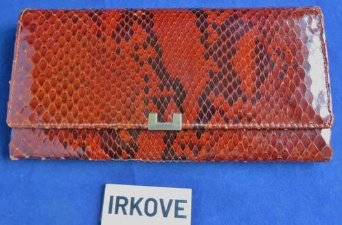 FLINKE LEREN PORTEMONEE * Vintage *, Sieraden, Tassen en Uiterlijk, Portemonnees, Zo goed als nieuw, Overige merken, Rood, Leer
