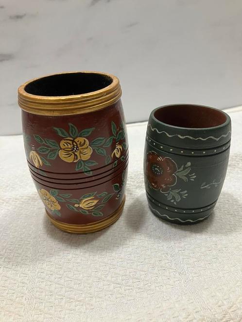 Hindelooper beschilderde tonnetjes, Antiek en Kunst, Curiosa en Brocante, Ophalen of Verzenden