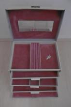 Bijouteriedoos/sieradendoos, Gebruikt, Met slot, Ophalen of Verzenden, Grijs