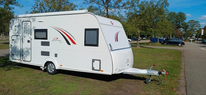 Bürstner premio 485 TK stapelbed airco nieuwe bovag keuring, Caravans en Kamperen, Caravans, Particulier, tot en met 6, 750 - 1000 kg