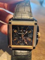 Baume & Mercier Hampton XXL Automaat, Overige merken, Leer, Staal, Polshorloge