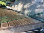 4 mooie dikke glasplaten.1x38cmx160cm1x44.5cmx114cm 2x46cmx3, Ophalen, Gebruikt, Overige materialen