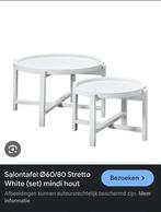 Gezocht! salontafel Stretto White, 50 tot 100 cm, Rond, Zo goed als nieuw, Minder dan 50 cm